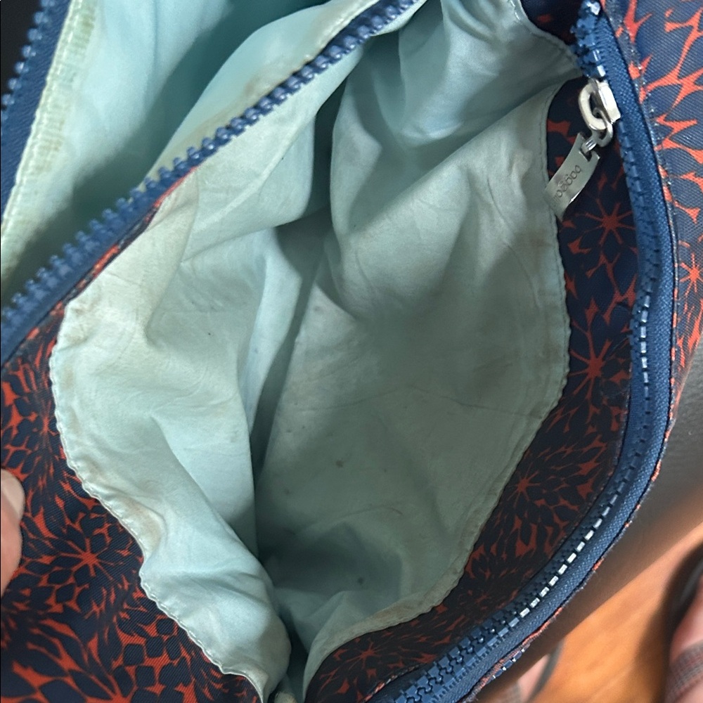 Baggallini Navy and Orange Floral Crossbody Bag - Picture 3 of 3